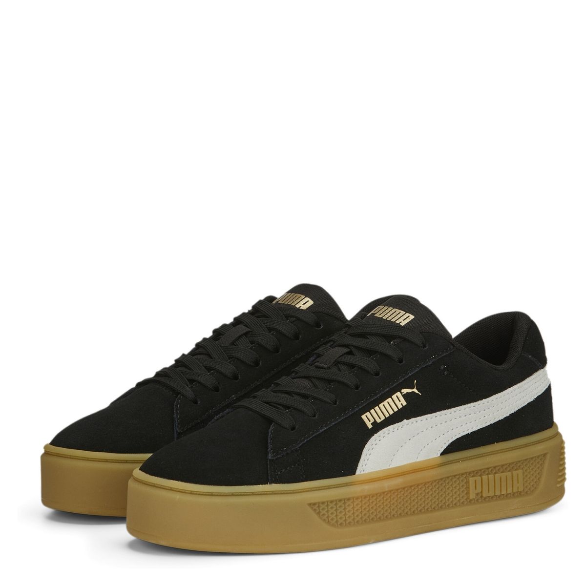 PUMA - Smash Platform V3 Sd Zapatilla Urbana Mujer Negro Puma