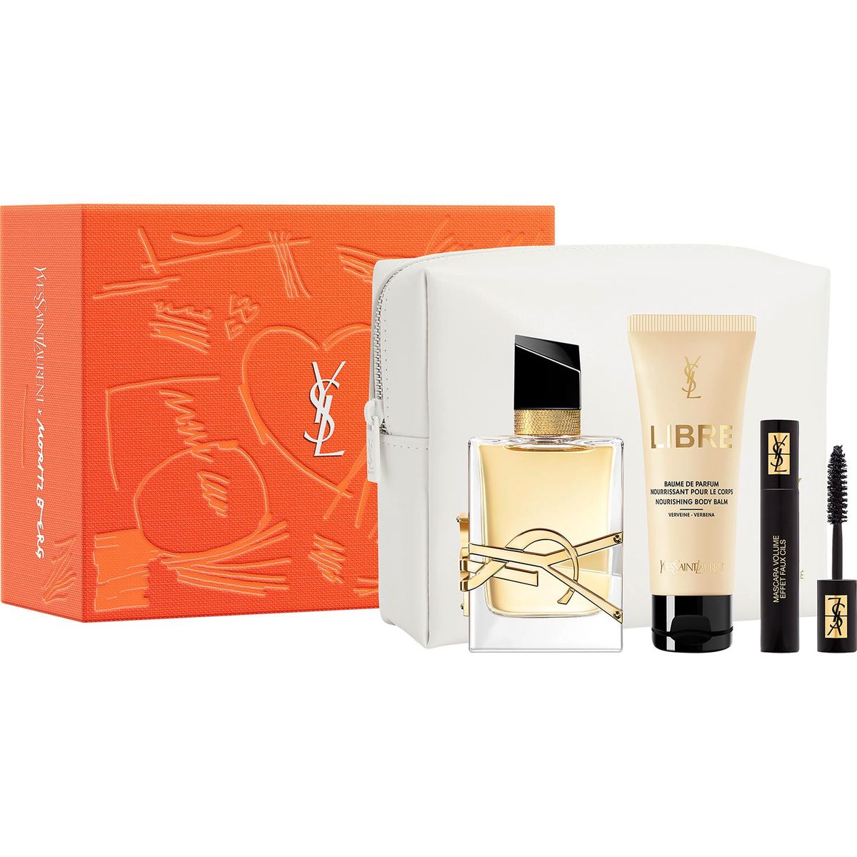 YVES SAINT LAURENT - Set Perfume Mujer Libre EDP 50ml + Crema Corporal 50ml + Mini Mascara volume Effet Faux Cils Yves Saint Laurent