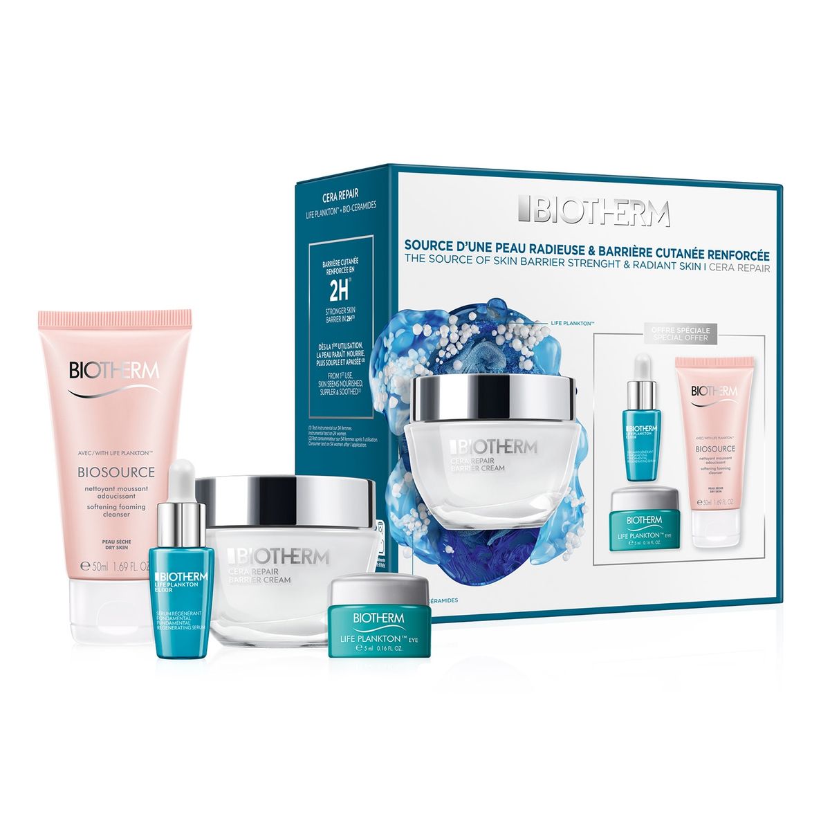 BIOTHERM - Set Rutina Crema Reparadora Cera Repair 50 Ml Biotherm