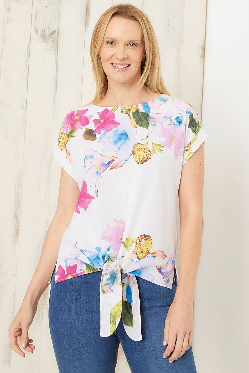 S COCCI - Blusa Manga Corta Lino Mujer S Cocci