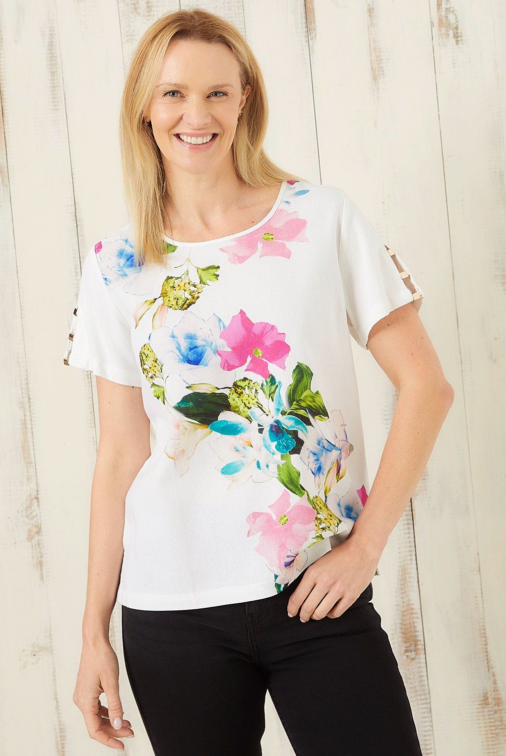 S COCCI - Blusa Manga Corta Lino Mujer S Cocci