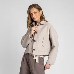 LOLITA POCKET - Chaqueta Amaya Beige