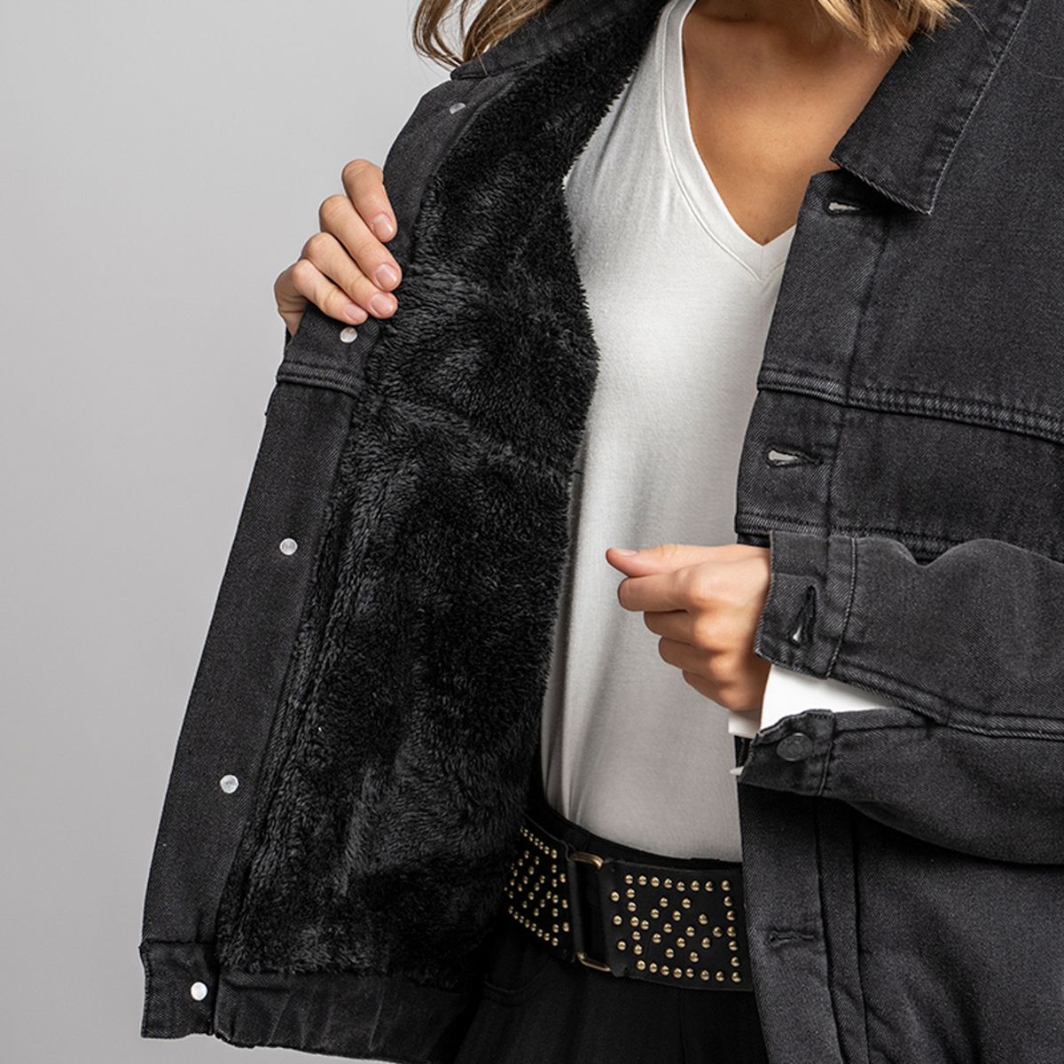 LOLITA POCKET - Chaqueta Tana Negro Lolita Pocket