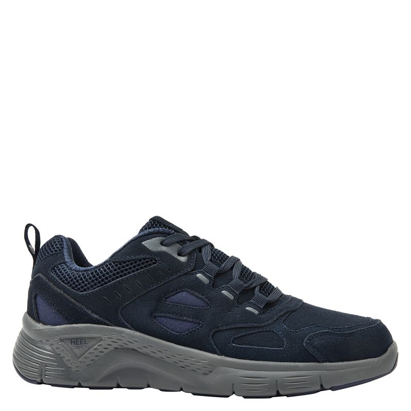 16 HRS - Zapatilla Urbana Hombre Cuero Azul 16 Hrs