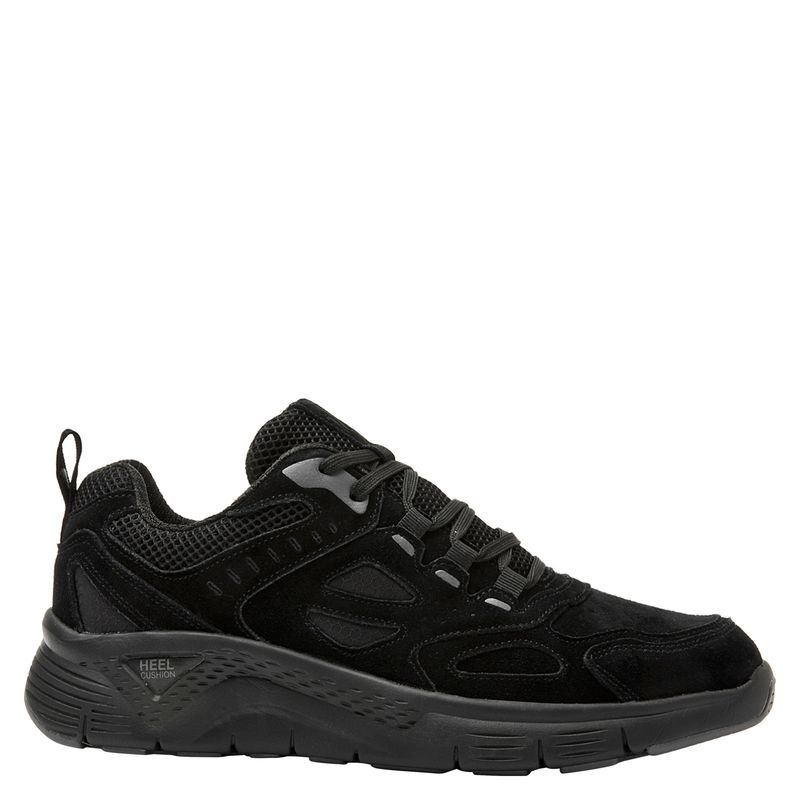16 HRS - Zapatilla Urbana Hombre Cuero Negro 16 Hrs