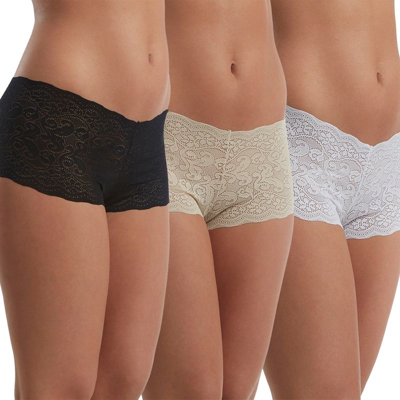 FLORES - Pack De 3 Boxer Mujer Flores