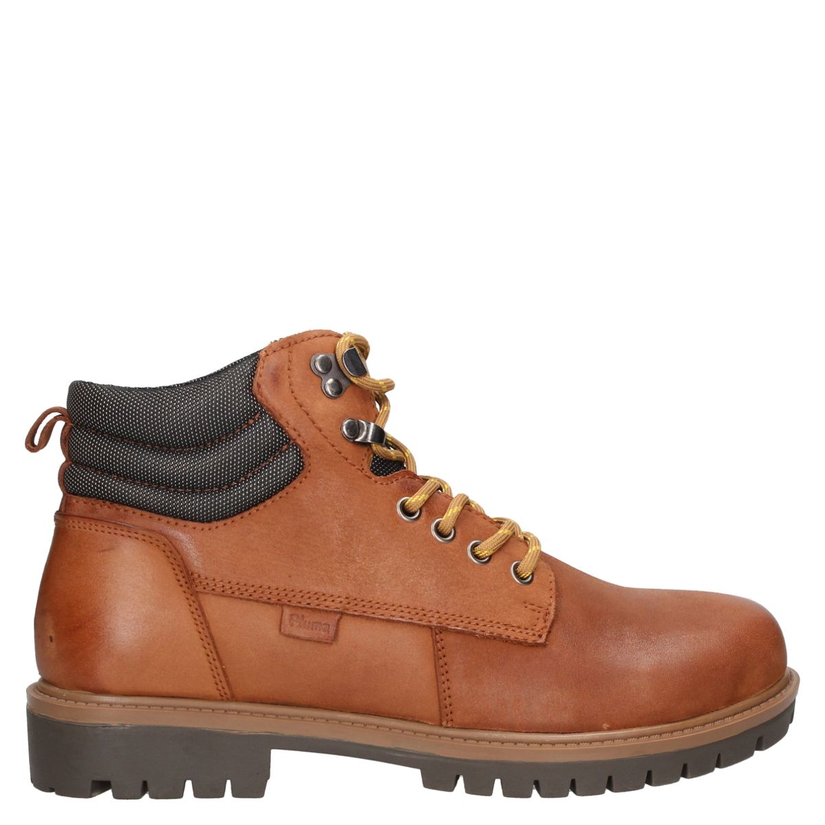 PLUMA - Botín Hombre Cuero Café Pluma