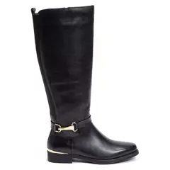 GACEL - Bota Mujer Cuero Negro