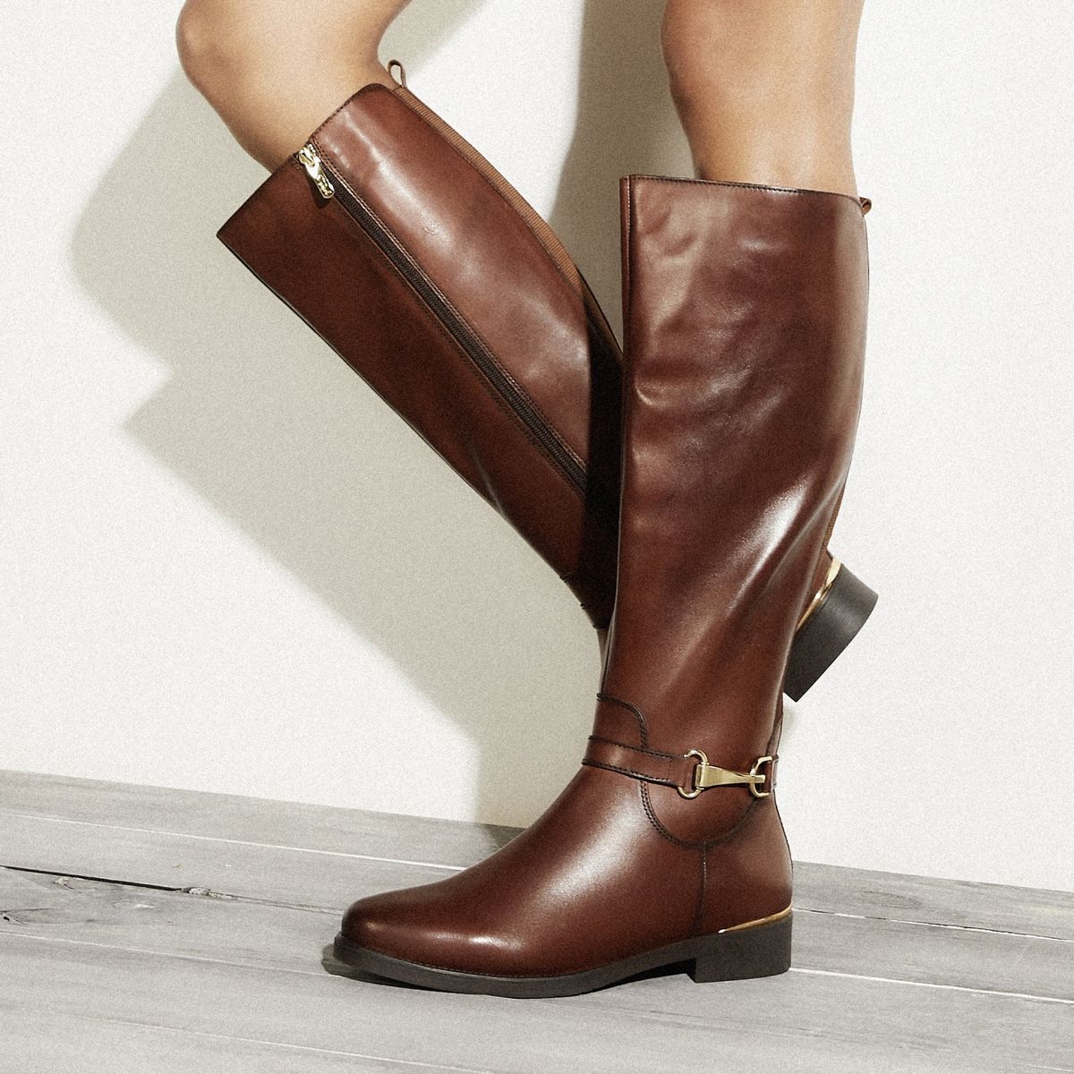 GACEL - Bota Mujer Cuero Café Gacel