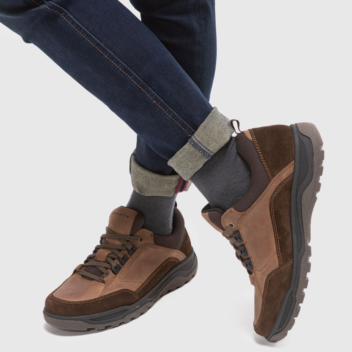 GUANTE - Zapato Casual Hombre Cuero Café Guante