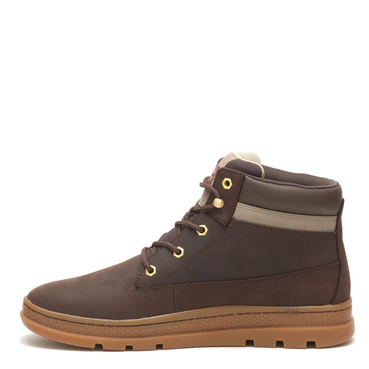 CAT - Zapatilla Urbana Hombre Cuero Café Cat