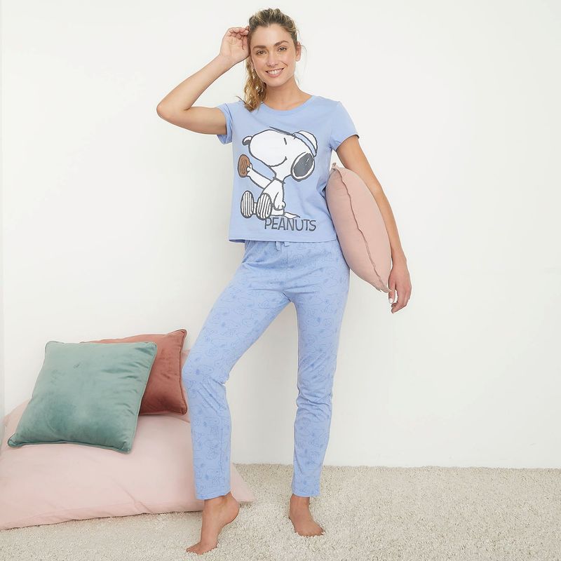 SNOOPY - Conjunto Pijama Mujer Snoopy