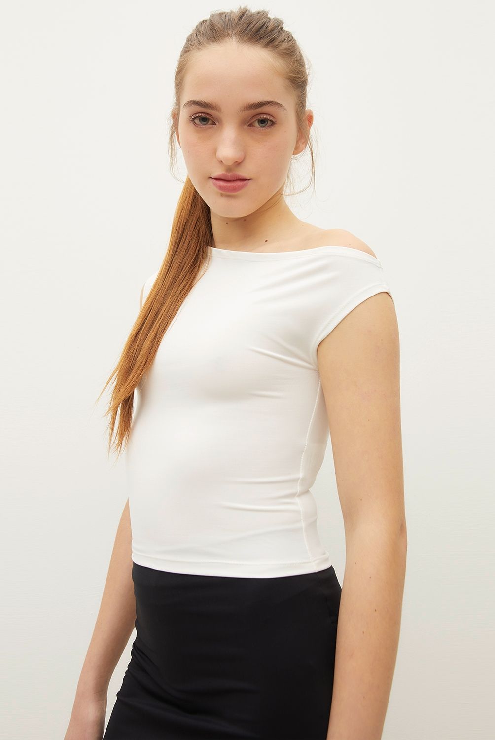 SYBILLA - Crop Tops Casual Mujer Microfibra