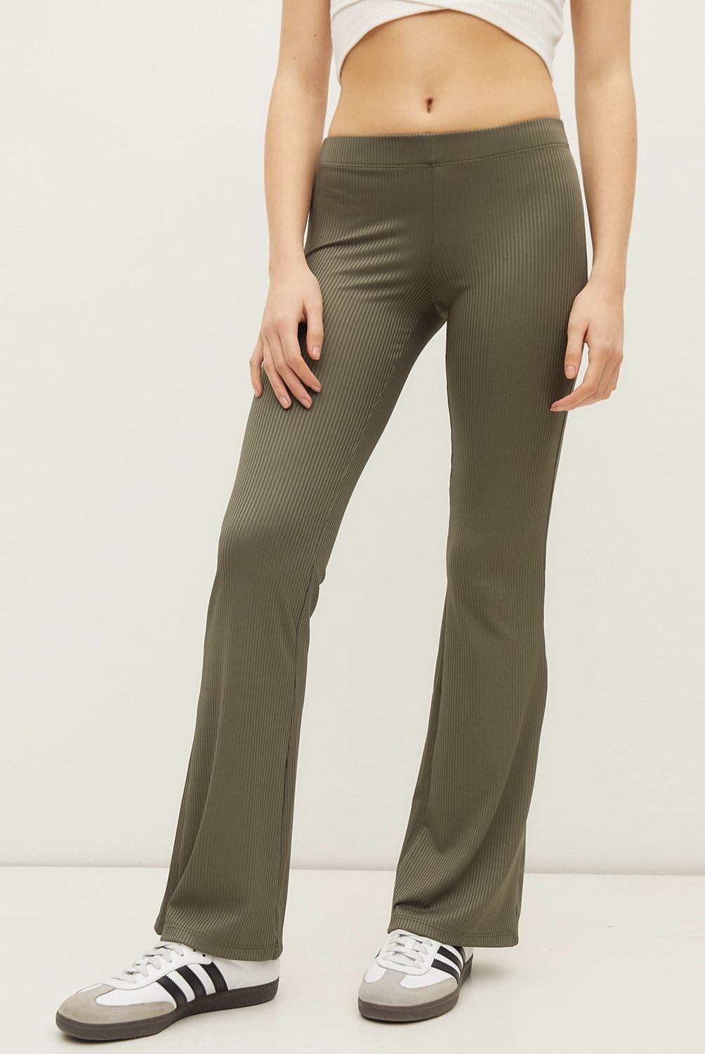 SYBILLA - Pantalón Flare Tiro Medio Mujer Sybilla