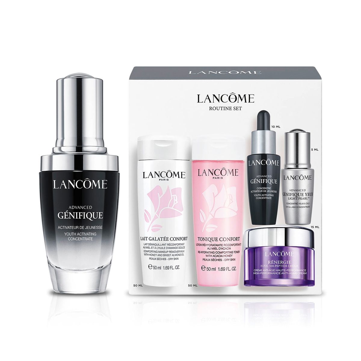 LANCOME - Set Rutina Antiedad Antiarrugas Sérum Advanced Génifique 30 Ml Lancome