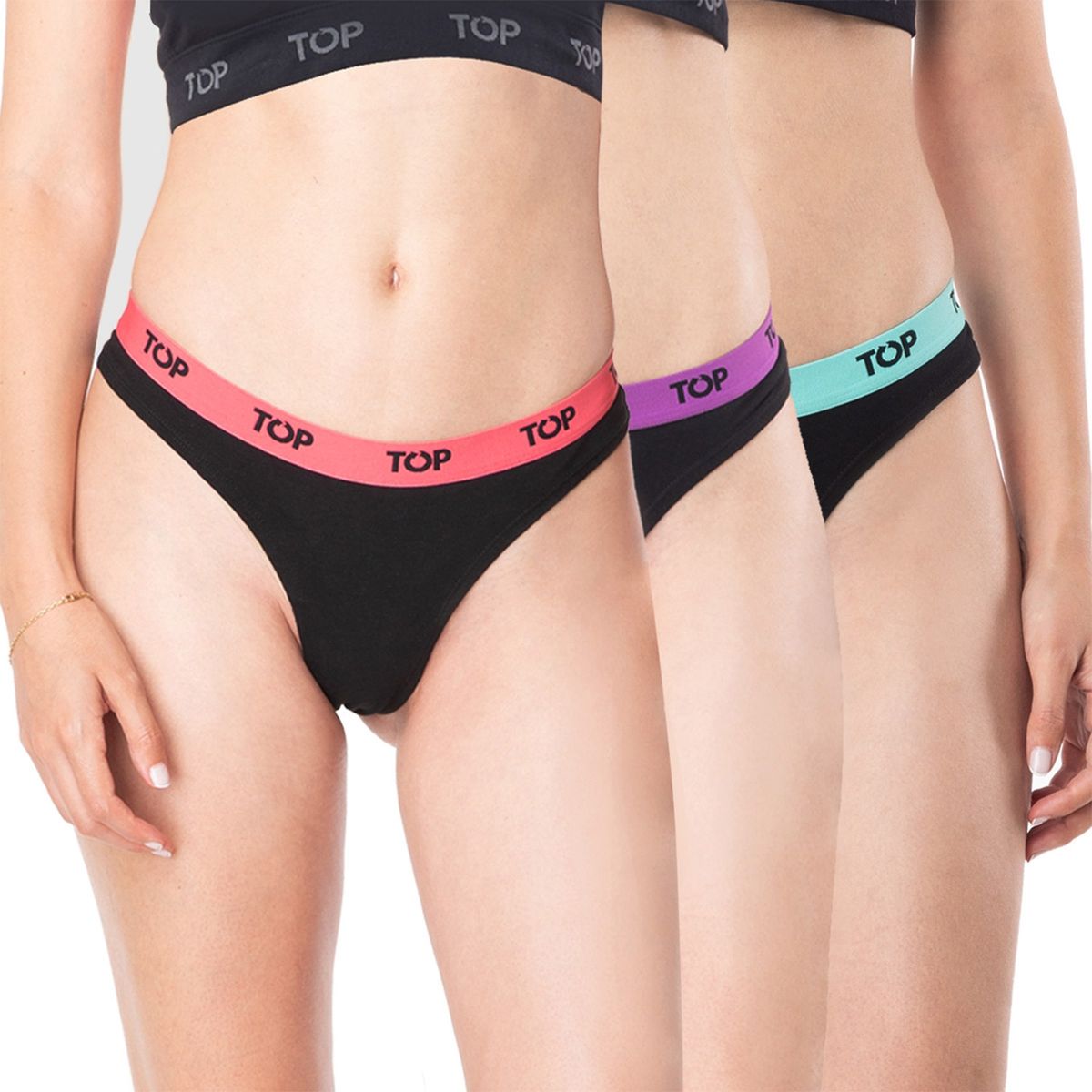 TOP - Pack de 3 Calzones Colaless Mujer Top