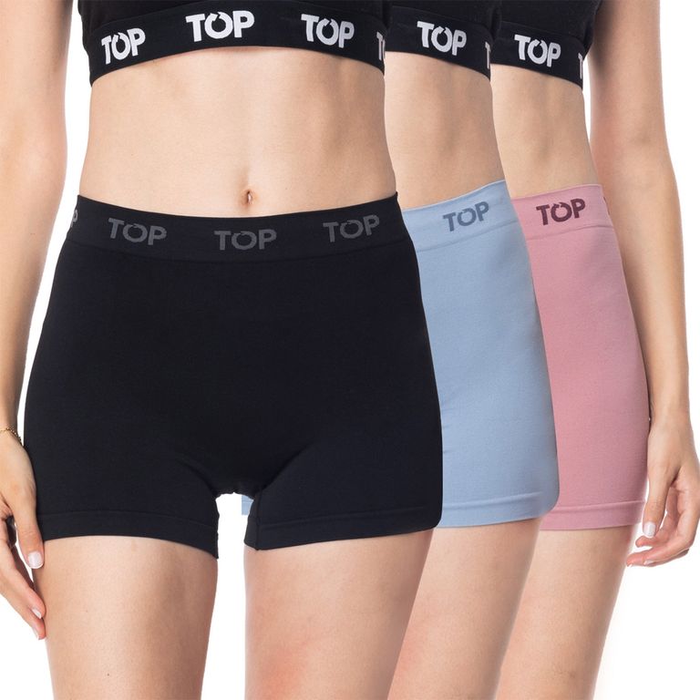 Pack de 3 Calzones Boxer Sin Costura