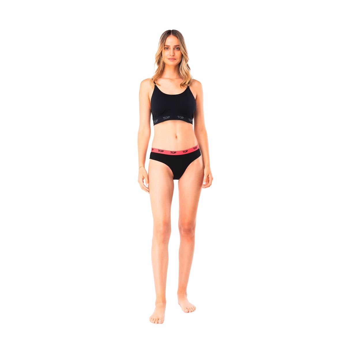 TOP - Pack de 5 Calzón Bikini Con Elástico Mujer Top