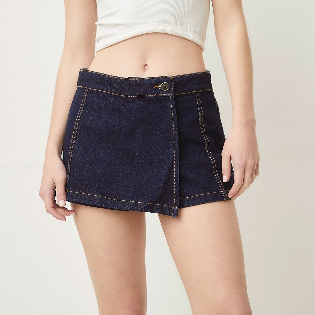 SYBILLA - Falda Mini Jean Mujer