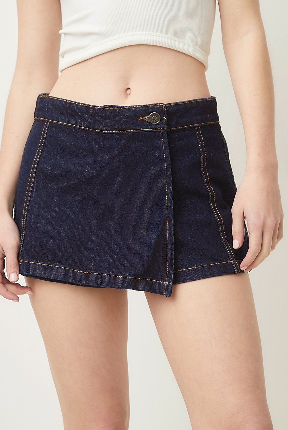 SYBILLA - Falda Mini Jean Mujer