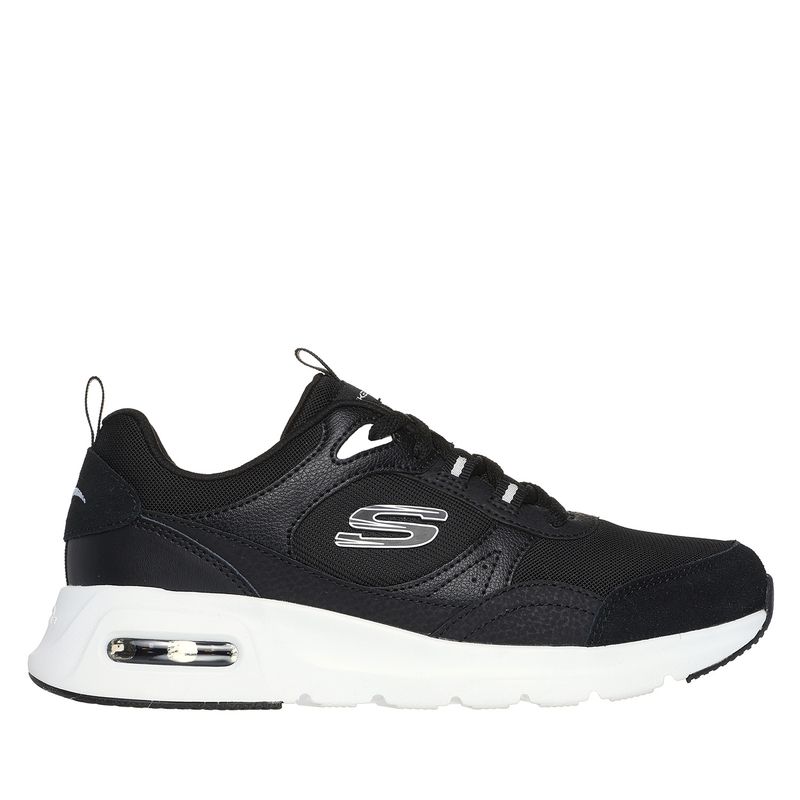 SKECHERS - Zapatilla Urbana Mujer Cuero Negro Skechers