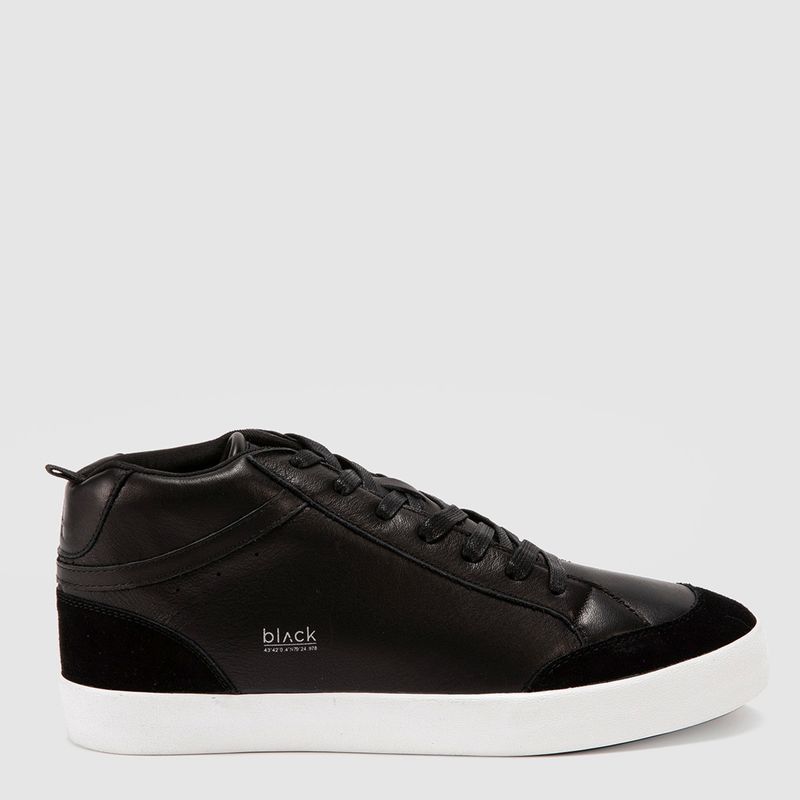 BLACK BUBBA - Zapato Casual Hombre Cuero Negro Black Bubba