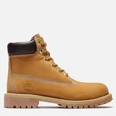 TIMBERLAND - Botín Unisex Niño Cuero Amarillo (36 a 40)