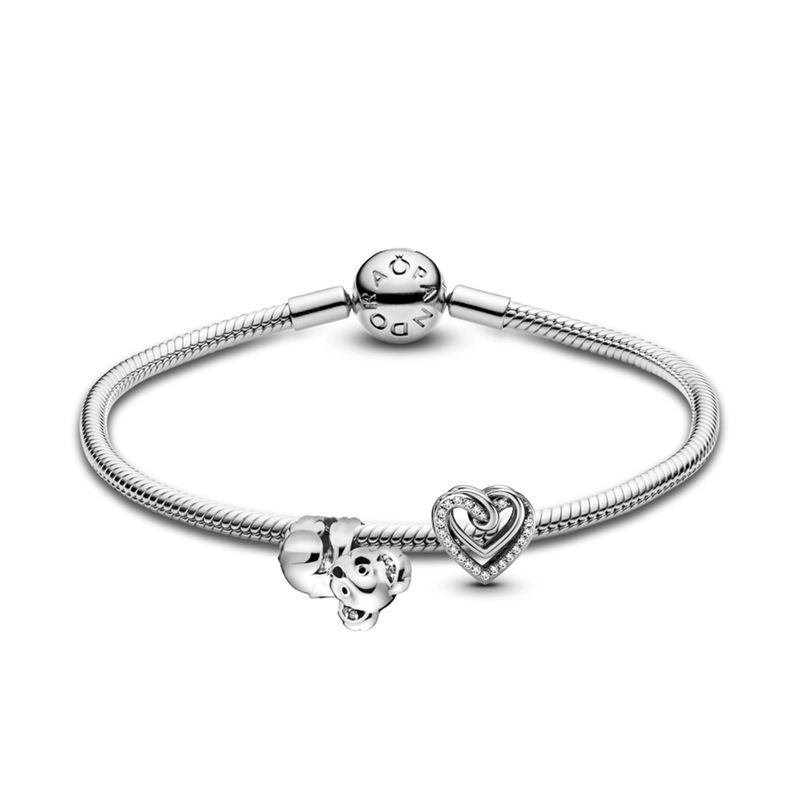 PANDORA - Pulsera Gift Set Koala Y Corazon De Plata Mujer Pandora