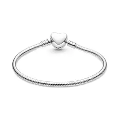PANDORA - Pulsera Corazón Grabable Mujer