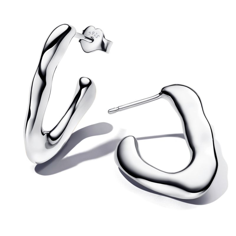 PANDORA - Aros Forma Organica En V Mujer Pandora