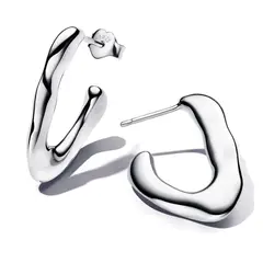 PANDORA - Aros Forma Organica En V Mujer