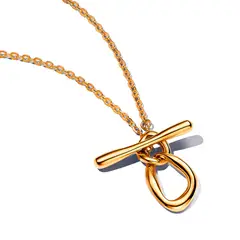 PANDORA - Collar Barra En T Circulos Mujer