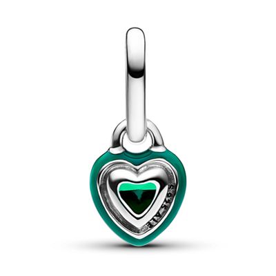 Imagen 2 del producto Charm Mini Chakra Corazón Verde De Plata Mujer