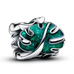 PANDORA - Charm Hojas De Monstera Verdes Mujer