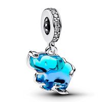 Charm Cristal De Murano Elefante Mujer