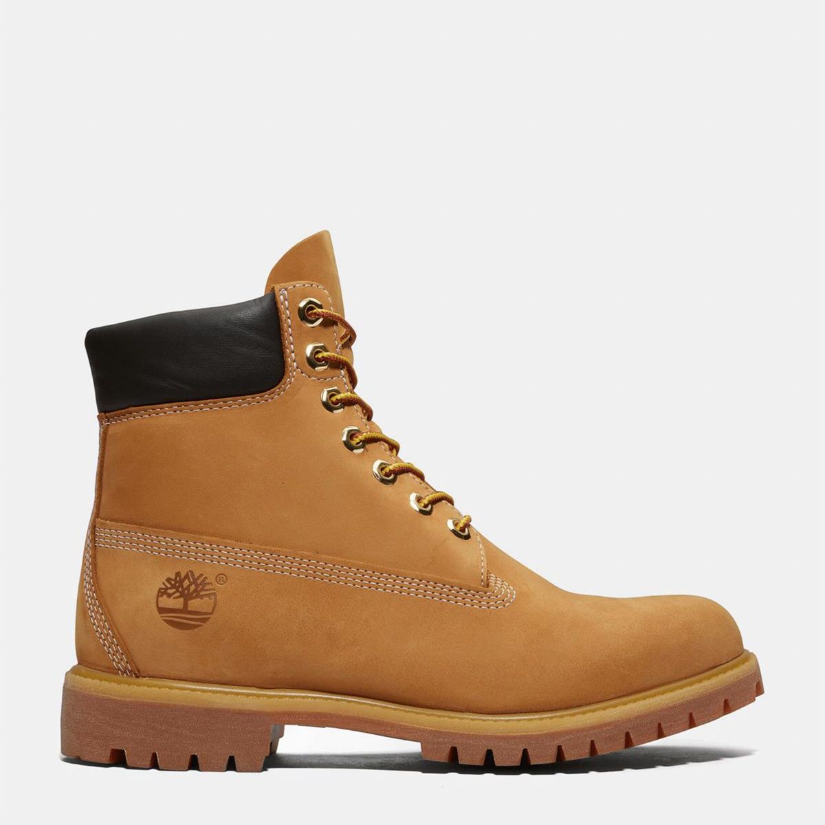 TIMBERLAND - Botín Hombre Cuero Amarillo Impermeable Timberland