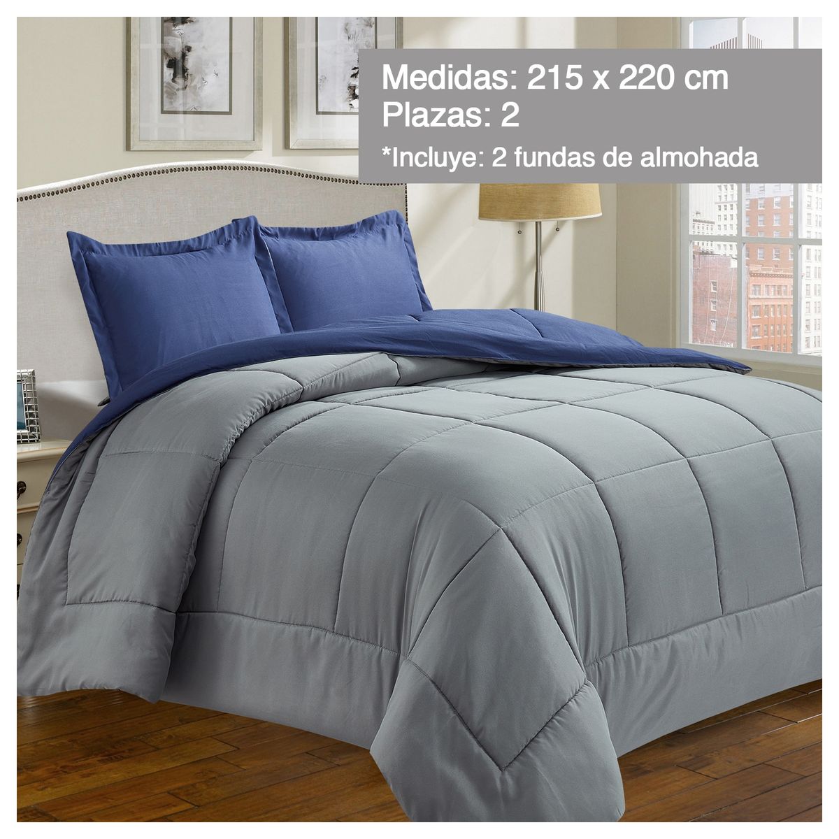 NOVAHUS - Plumón Reversible Marnie 2 Plazas