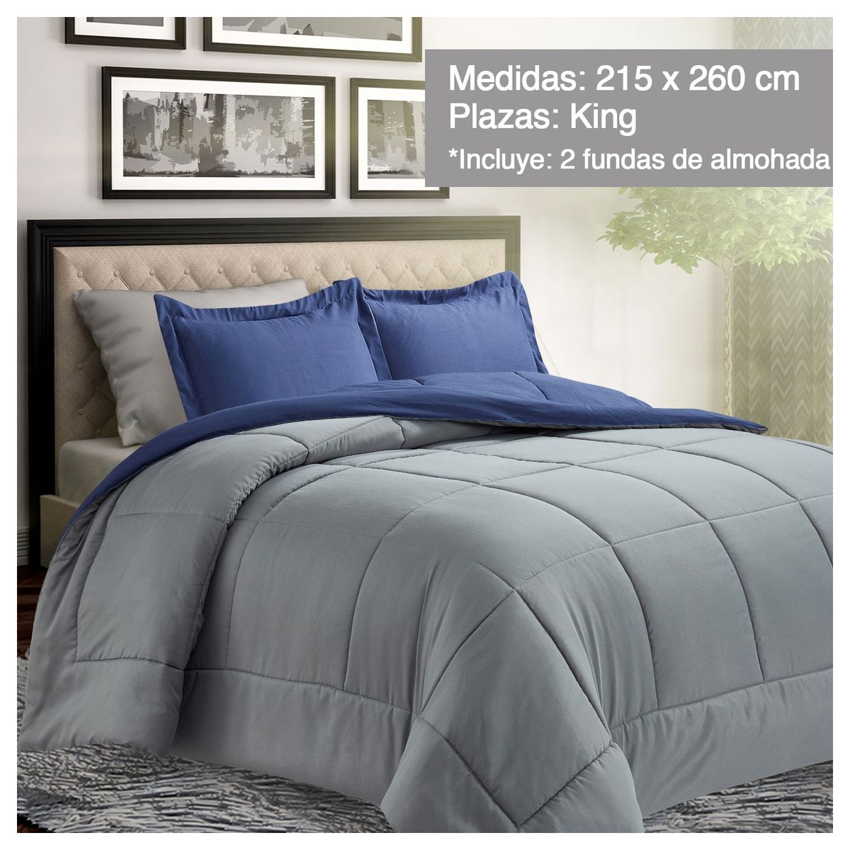 NOVAHUS - Plumón Reversible Marnie King