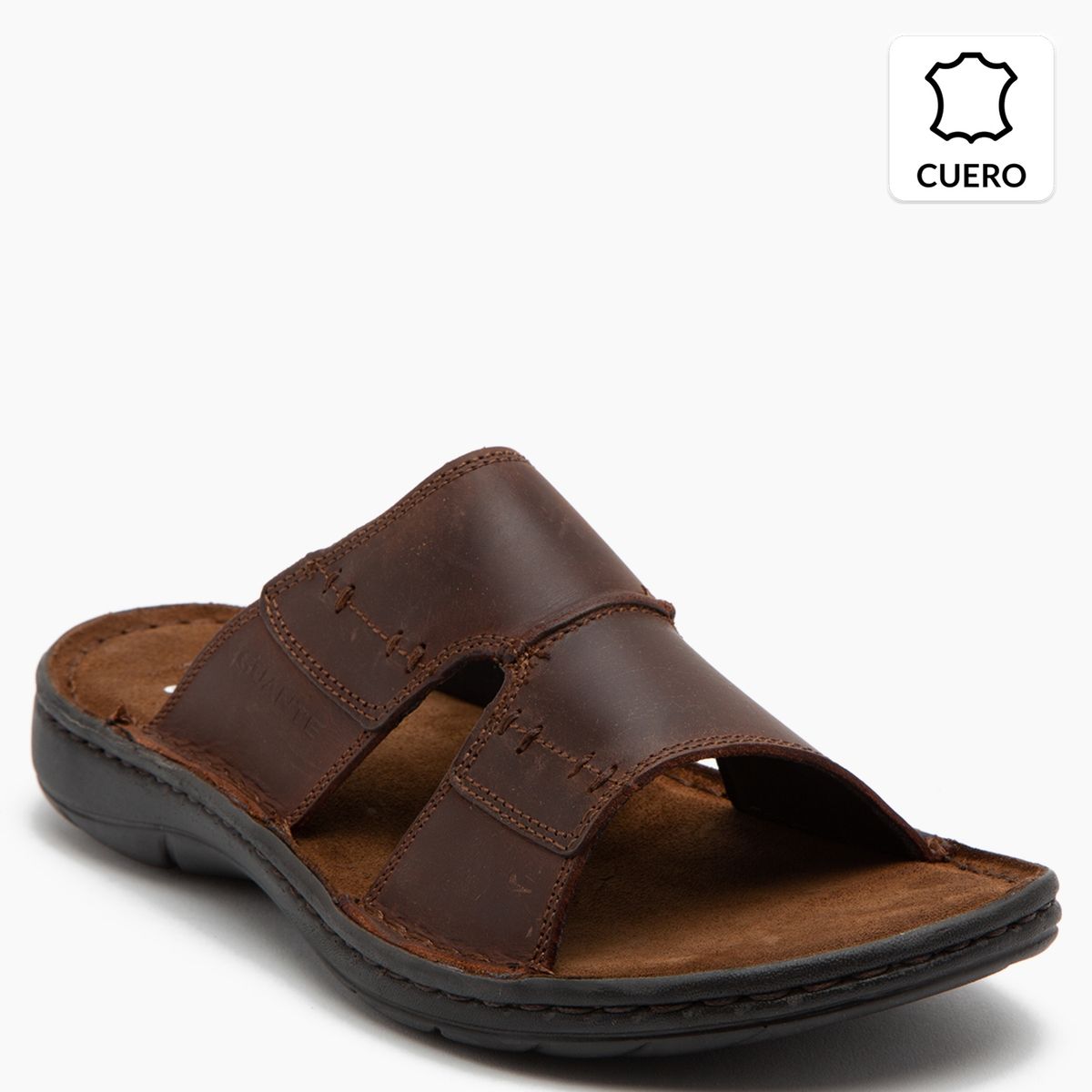 GUANTE - Sandalia Hombre Cuero Café