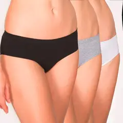 FLORES - Pack De 3 Calzones Pantaleta Mujer