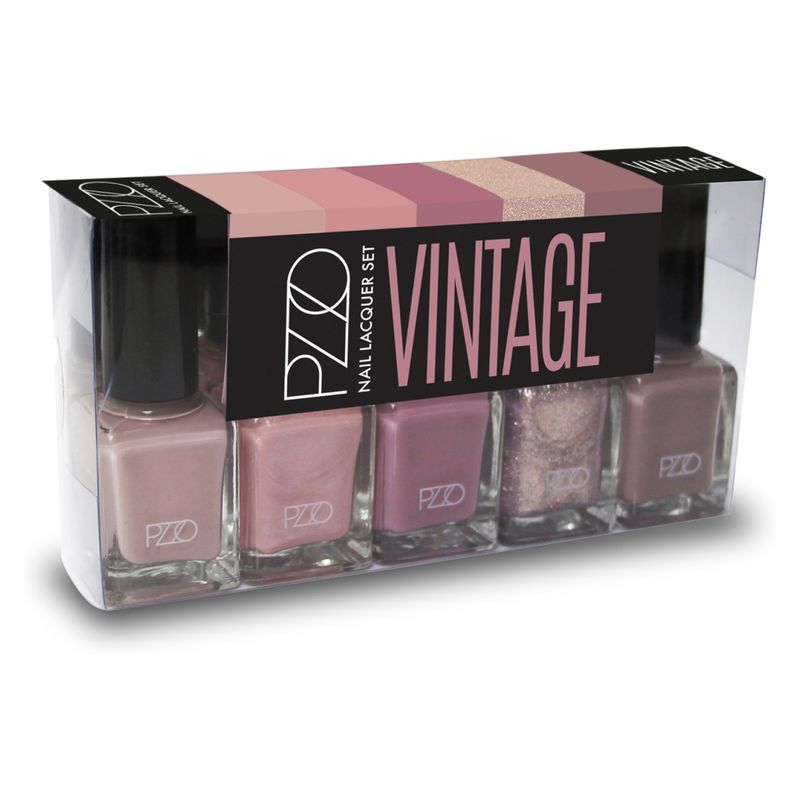 PETRIZZIO - Set 5 Esmaltes Tonos Rosas y Beige Petrizzio