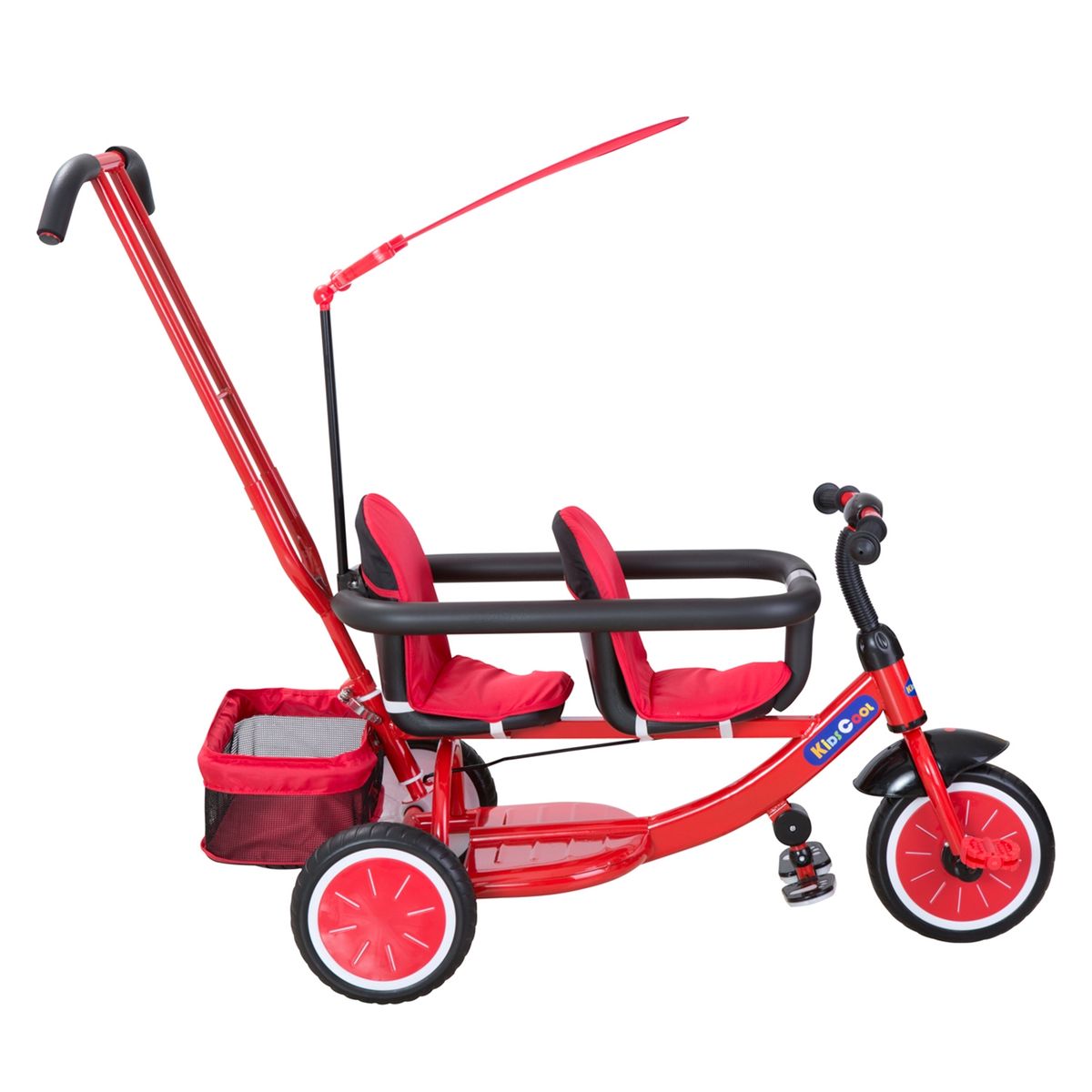 KIDSCOOL - Triciclo Doble Rojo Kidscool