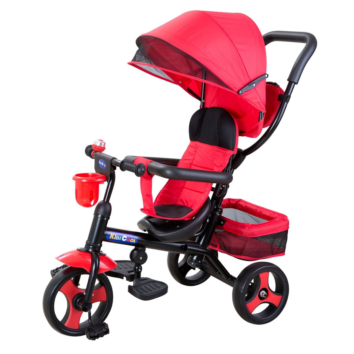 KIDSCOOL - Triciclo 4 Funciones En 1 Rojo Kidscool