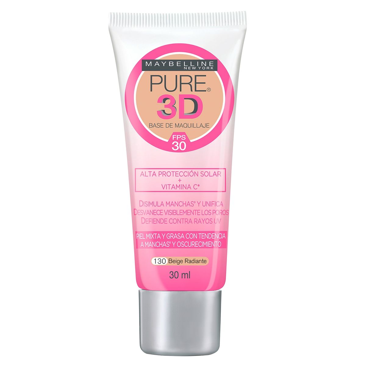MAYBELLINE - Base de Maquillaje Pure 3D Maybelline