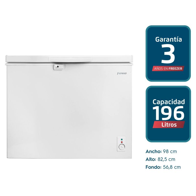 FENSA - Congelador Freezer Horizontal 196 lt Z200
