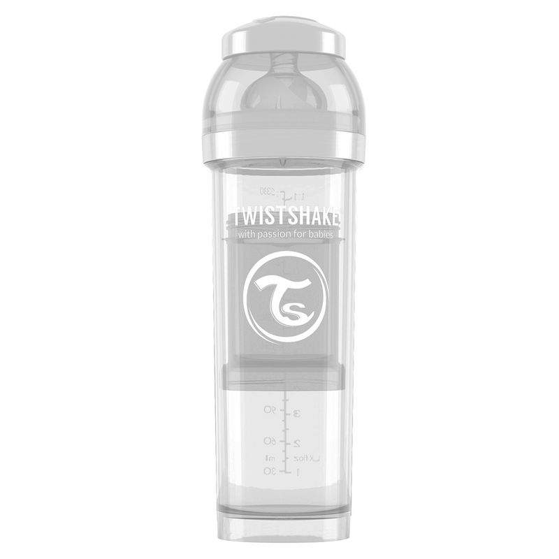 TWISTSHAKE - Twistshake Mamadera Anticólico 330Ml Blanco