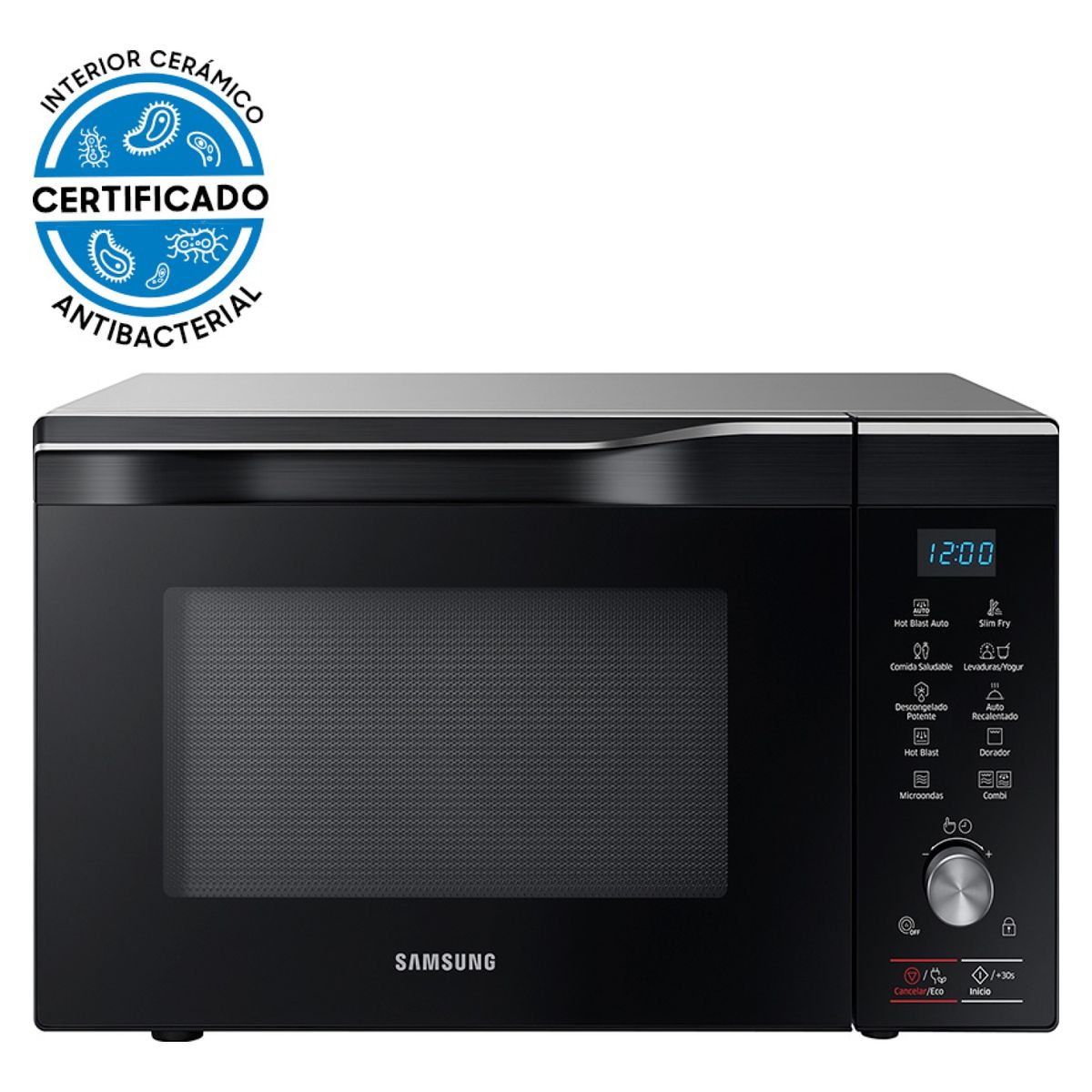 SAMSUNG - Horno Microondas Hot Blast con Esmalte Cerámico MC32K7055CT/ZS