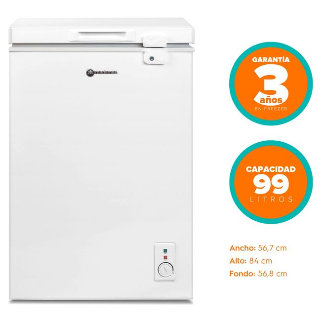 MADEMSA - Congelador Freezer Horizontal 99 lt M100