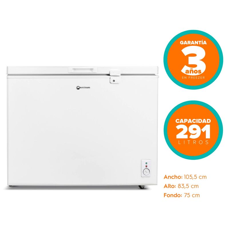 MADEMSA - Congelador Freezer Horizontal 291 lt M300