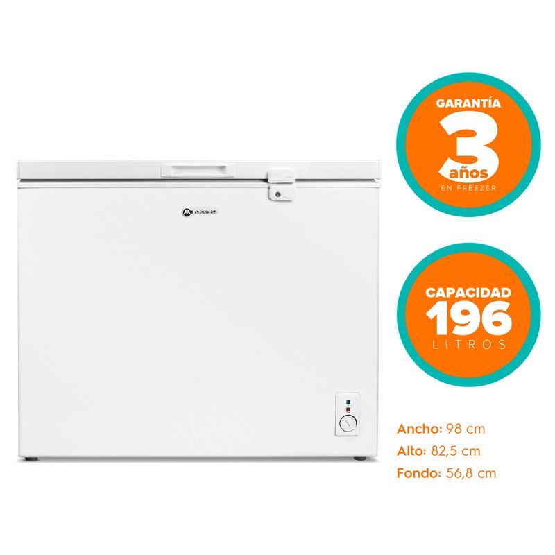 MADEMSA - Congelador Freezer Horizontal 196 lt M200